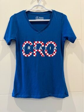 ATC Croatia V-Neck Short Sleeve Tee - Blue